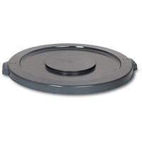 Couvercles ronds Brute, Couvercle plat, Plastique/Poly&eacute;thyl&egrave;ne, Convient aux contenants 15-5/8" dia. MAS Chibougamau