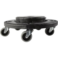 Brute&reg; Dolly, Polyethylene, Black, Fits: 20 - 55 US Gal. MAS Chibougamau