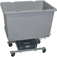 Scale Carts, Polyethylene, 33" L x 23" W x 33" H, 7 cu. ft. Volume, 250 lbs. Capacity MAS Chibougamau