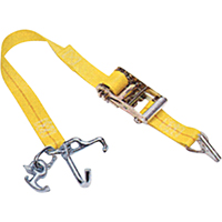Tendeurs d'arrimage pour voitures avec verrou universel, Rochet, 2" la x 7' lo, Charge d'utilisation 1367 lb (620 kg) MAS Chibougamau