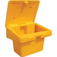 Contenants pour sel & sable SOS, Avec Moraillon, 30" x 24" x 24", 5,5 pi³, Jaune MAS Chibougamau