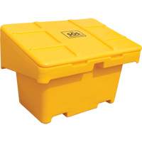 Contenants pour sel & sable SOS, Avec Moraillon, 42" x 29" x 30", 11 pi³, Jaune MAS Chibougamau