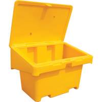 Contenants pour sel & sable SOS, Avec Moraillon, 42" x 29" x 30", 11 pi³, Jaune MAS Chibougamau