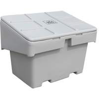Contenants pour sel & sable SOS, Avec Moraillon, 42" x 29" x 30", 11 pi³, Gris MAS Chibougamau