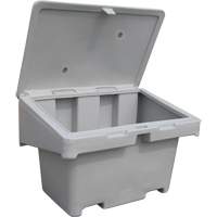 Contenants pour sel & sable SOS, Avec Moraillon, 42" x 29" x 30", 11 pi³, Gris MAS Chibougamau