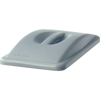 Dessus &agrave; poign&eacute;e Slim Jim, Couvercle plat, Plastique, Convient aux contenants 20-3/8" x 11-5/16" MAS Chibougamau