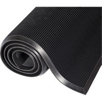 Tapis Mat-A-Dor, Caoutchouc, Grattoir Type, Motif Style pointe de doigt, 2' x 2-2/3', Noir MAS Chibougamau