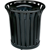 Contenant pour d&eacute;chets sans couvercle Americana Series, Acier, 36 gal. US MAS Chibougamau