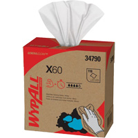 WypAll&reg; X60 Wipers, All-Purpose, 16-3/4" L x 8-3/8" W MAS Chibougamau