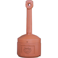 Smokers Cease-Fire&reg; Cigarette Butt Receptacle, Free-Standing, Plastic, 4 US gal. Capacity, 38-1/2" Height MAS Chibougamau