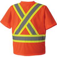 5994 High-Visibility Safety T-Shirt, Polyester, 2X-Large, High Visibility Orange MAS Chibougamau