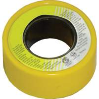 PFTE Gas Thread Sealant Tape, 236" L x 1/2" W, Yellow MAS Chibougamau