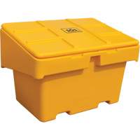 Contenants pour sel & sable SOS, Avec Moraillon, 48" x 33" x 34", 18,5 pi³, Jaune MAS Chibougamau