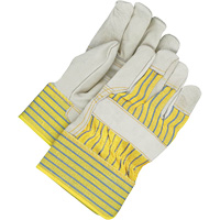Fitters Gloves with Patch Palm, One Size, Grain Cowhide Palm, Fleece Inner Lining MAS Chibougamau