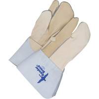 One-Finger Leather Mitts, Grain Cowhide, Size 11 MAS Chibougamau