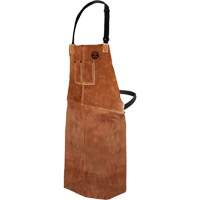 Leather Welding Apron, Bib, 36" L, Brown MAS Chibougamau