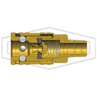 M-Series ARO Pneumatic Manual Coupler, 1/4" MAS Chibougamau