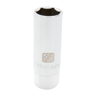 Spark Plug Socket, 3/8" Drive, 13/16" Socket, 2-1/2" L MAS Chibougamau