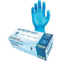 EDT&reg; Examination Gloves, Small, Nitech&reg;, 5-mil, Powder-Free, Blue, Class 2 MAS Chibougamau