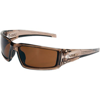 Uvex Hypershock Safety Glasses, Espresso Lens, Anti-Scratch/Polarized, ANSI Z87+ MAS Chibougamau