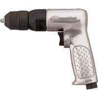 Perceuse pneumatique r&eacute;versible, 4 pi³/min, 1/4" NPTF, 93 dBA, 3/8" mandrin, Sans cl&eacute; MAS Chibougamau