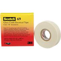 Ruban en tissu de verre Scotch, 19 mm (3/4") la x 20 m (66') lo, 7 mils, Blanc MAS Chibougamau