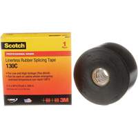 Ruban d'&eacute;pissage sans support en caoutchouc de calibre professionnel Scotch, 50,8 mm (2") la x 9 m (30') lo, 30 mils, Noir MAS Chibougamau