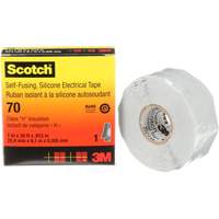 Scotch&reg; Self-Fusing Silicone Rubber Electrical Tape, 25.4 mm (1") x 9 m (30'), Grey, 12 mils MAS Chibougamau