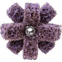 Scotch-Brite Cross Buff, BF-XB, 1-1/2" Dia., Medium Grit, Aluminum Oxide MAS Chibougamau