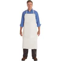 Tablier en PVC AlphaTec 56-101, PVC/Vinyle, Blanc, 33" la x 44" lo MAS Chibougamau