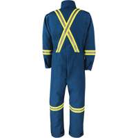 Dupont Nomex&reg; IIIA Deluxe Coveralls, Size 4X-Large, Royal Blue, 6 cal/cm² MAS Chibougamau