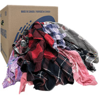 Wiper Rags, Flannel, 10 lbs. MAS Chibougamau
