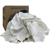 Wiper Rags Box, White, 10 lbs. MAS Chibougamau