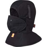 565A Doublure matelass&eacute;e FR &agrave; long col pour casque, Noir, Coton MAS Chibougamau