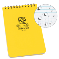 Carnet de notes de poche &agrave; spirale, Couverture souple, Jaune, 100 Pages, 4" , 6"  MAS Chibougamau