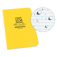 Memo Book, Soft Cover, Yellow, 112 Pages, 3-1/2" W x 5" L MAS Chibougamau