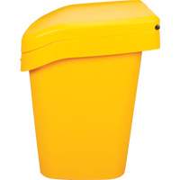 Bacs d'entreposage pour sel & sable, Avec Moraillon, 21" x 27" x 26", 4,24 pi³, Jaune MAS Chibougamau