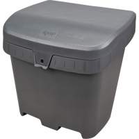 Bacs d'entreposage pour sel & sable, Avec Moraillon, 21" x 27" x 26", 4,24 pi³, Gris MAS Chibougamau