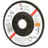 Green Corps Flexible Grinding Wheel, 4-1/2" x 1/8", 7/8" Arbor, Ceramic, Type 27 MAS Chibougamau
