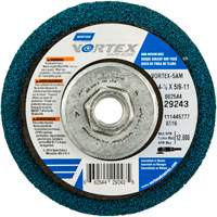 Vortex Rapid Blend Non-Woven Depressed Center Abrasive Disc, 4-1/2" Dia., 100-120 Grit, Aluminum Oxide MAS Chibougamau