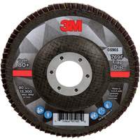 769F Quick Change Flap Disc, 4-1/2" x 7/8", Type 27, 80+ Grit, Ceramic MAS Chibougamau