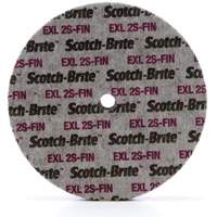 Scotch-Brite EXL Unitized Wheel, 6" x 1/4", 1/4" Arbor, Fine Grit, Silicon Carbide MAS Chibougamau