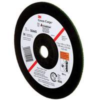 Green Corps Depressed Centre Wheel, 7" x 1/8", 7/8" Arbor, Ceramic, Type 27 MAS Chibougamau
