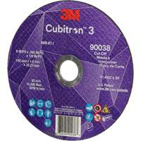 Cubitron 3 Cut-Off Wheel, 6" x 0.045", Type T27, Ceramic, 10200 RPM MAS Chibougamau