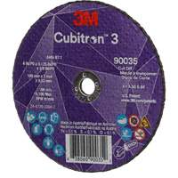 Cubitron 3 Cut-Off Wheel, 4" x 1/8", 3/8" Arbor, Type T1, Ceramic, 21000 RPM MAS Chibougamau
