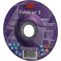 Cubitron 3 Cut-Off Wheel, 4-1/2" x 0.045", 7/8" Arbor, Type T27, Ceramic, 13300 RPM MAS Chibougamau