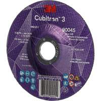 Cubitron™ 3 Cut-Off Wheel, 5" x 0.045", 7/8" Arbor, Type T27, Ceramic, 12250 RPM NY551 | MAS Chibougamau