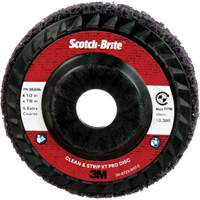 Disque Clean and Strip XT Pro XO-DC Scotch-Brite, 4-1/2" dia., Grain Extra grossier, Carbure de silicium MAS Chibougamau