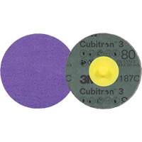 Cubitron 3 Roloc Fibre Disc, 2" Dia., 80+ Grit, Ceramic MAS Chibougamau
