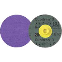 Cubitron 3 Roloc Fibre Disc, 4" Dia., 80+ Grit, Ceramic MAS Chibougamau